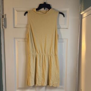 Elegant Yellow Midi Dress